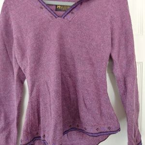 LA VICUNITA BABY ALPACA WOMEN'S CROPPED SWEATER